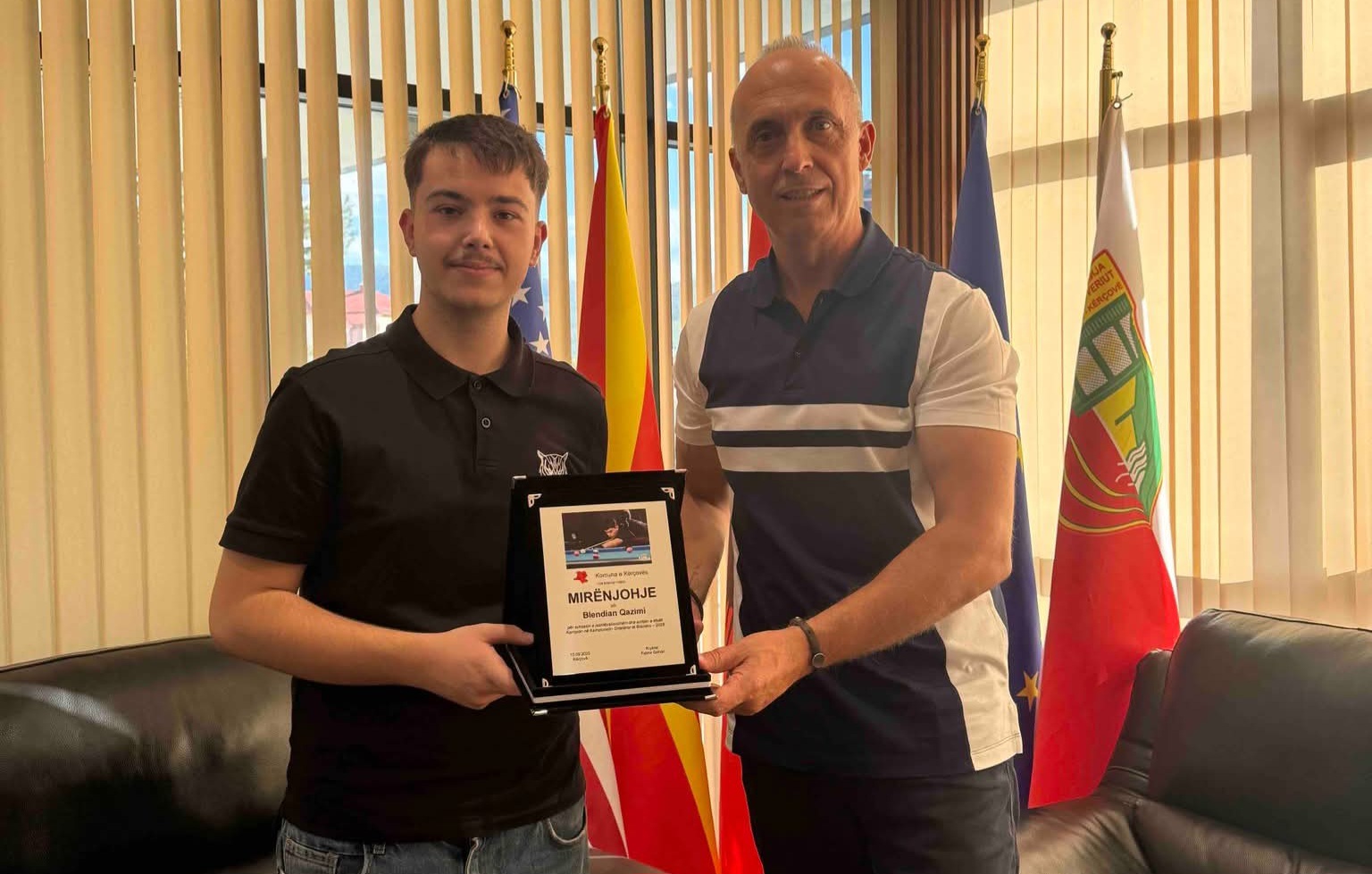 Fatmir Dehari  Blendian Qazimi   krenaria e Kërçovës në sportin e bilardos