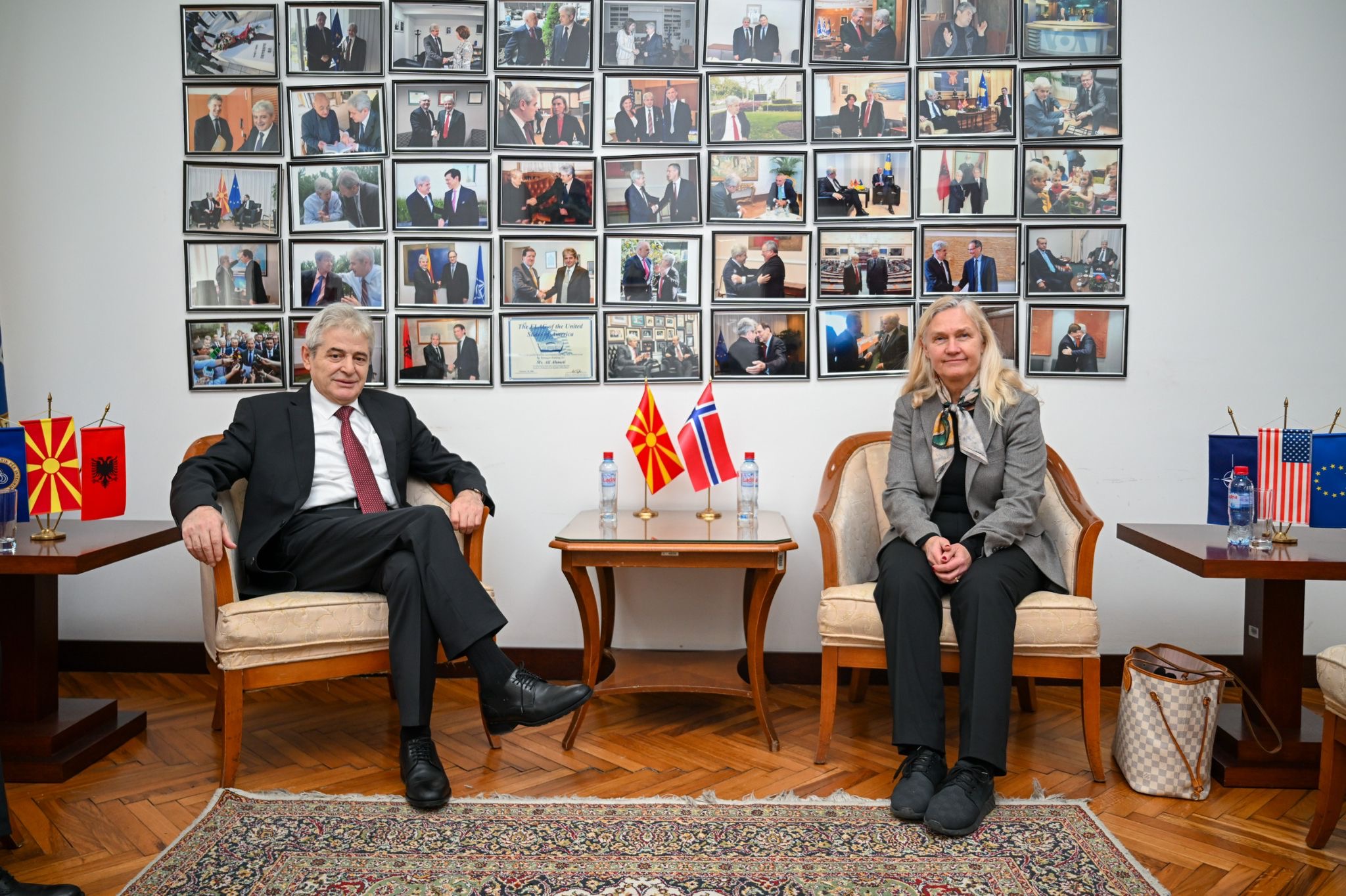Kryetari i BDI-së, Ali Ahmeti, realizoi takim me Ambasadoren e Norvegjisë, Kristin Melsom