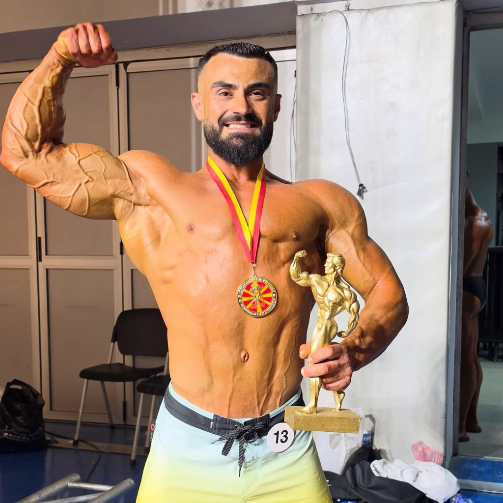 Ajremin Jusufi shpallet për herë të tretë Kampion Nacional në Maqedoni në kategorinë Muscular Physique