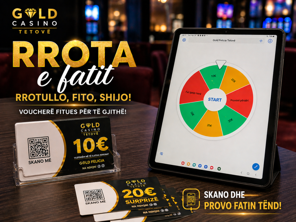 Karavani udhëtues i Casino Gold Felicia Tetovë po vjen  Ndalu  rrotullo dhe fito shpërblim