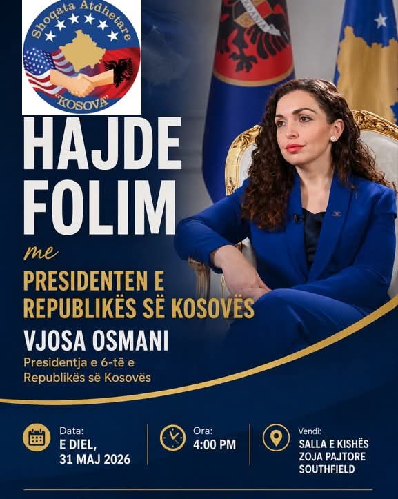 Shoqata Atdhetare  Kosova  Organizon Bashkëbisedim Virtual me Presidenten e Kosovës  Vjosa Osmani