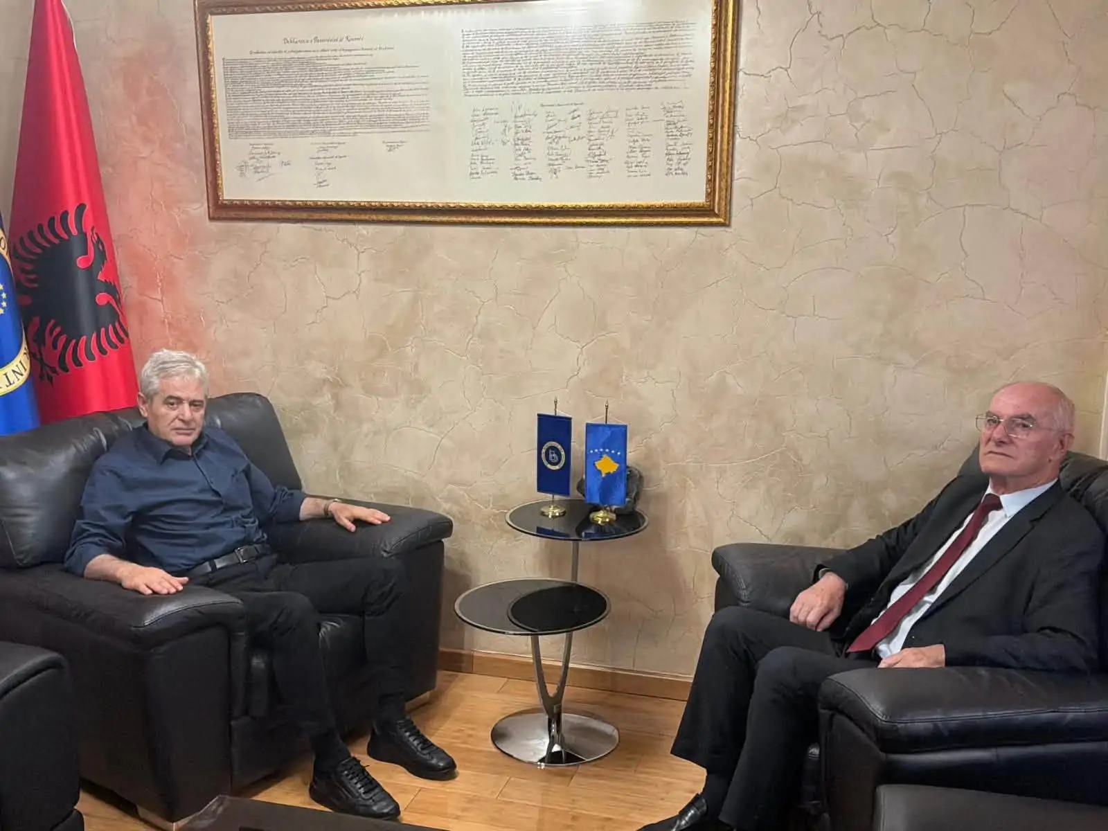 Ahmeti pret në takim lamtumirës Konsullin e Përgjithshëm të Kosovës në Strugë  Agim Krasniqin