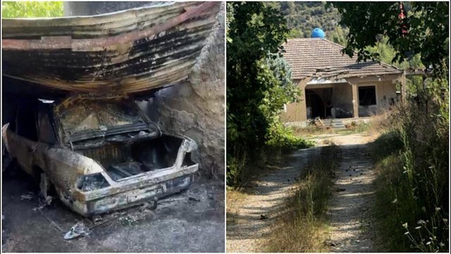 Makina e Ylli Zallës bëhet shkrumb e hi, dalin pamjet nga shtëpia e 49-vjeçarit pas shpërthimit