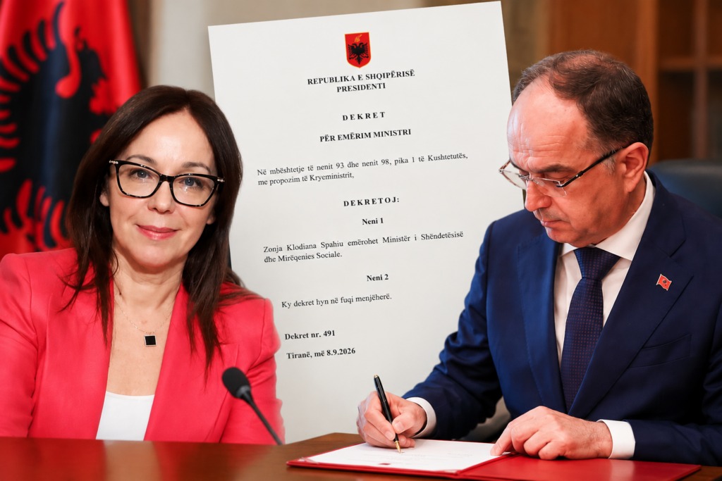Presidenti Begaj dekreton largimin e Evis Salës, Klodiana Spahiu emërohet ministre e Shëndetësisë